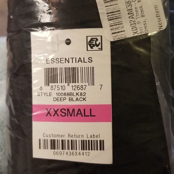 NWT Bar III Women's Black 3/4 Sleeve Shirt Dress - Size XS - Picture 5 of 6